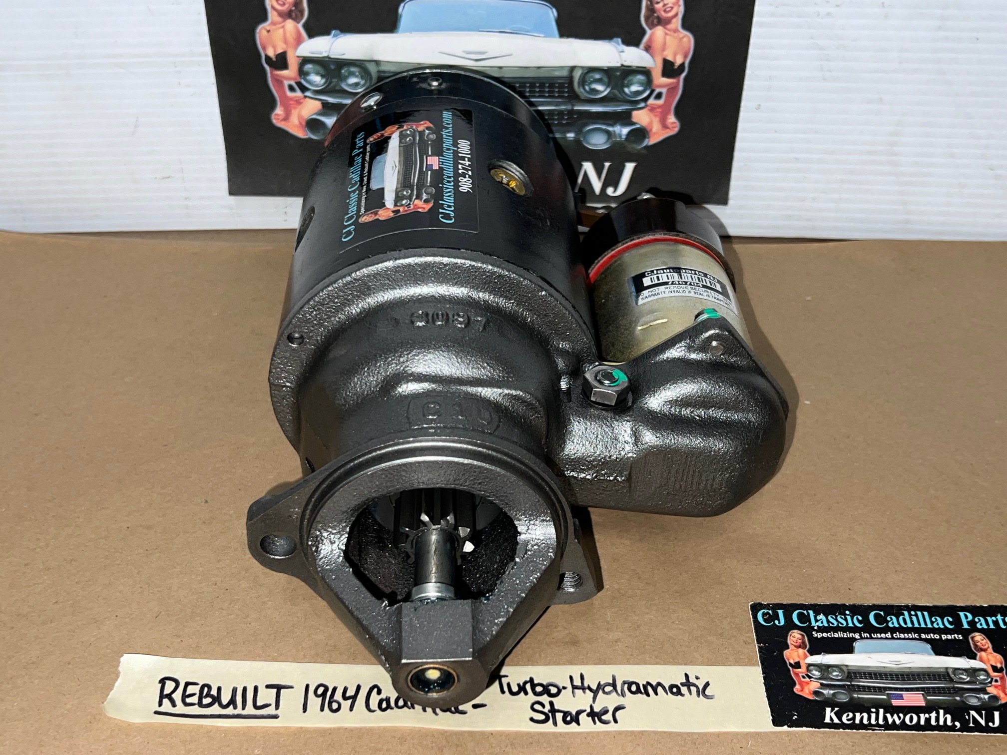 REBUILT 1964 CADILLAC DEVILLE ELDORADO FLEETWOOD TURBO-HYDRAMATIC TH400 DELCO REMY STARTER MOTOR WITH NEW SOLENOID #1107314 - Image 3