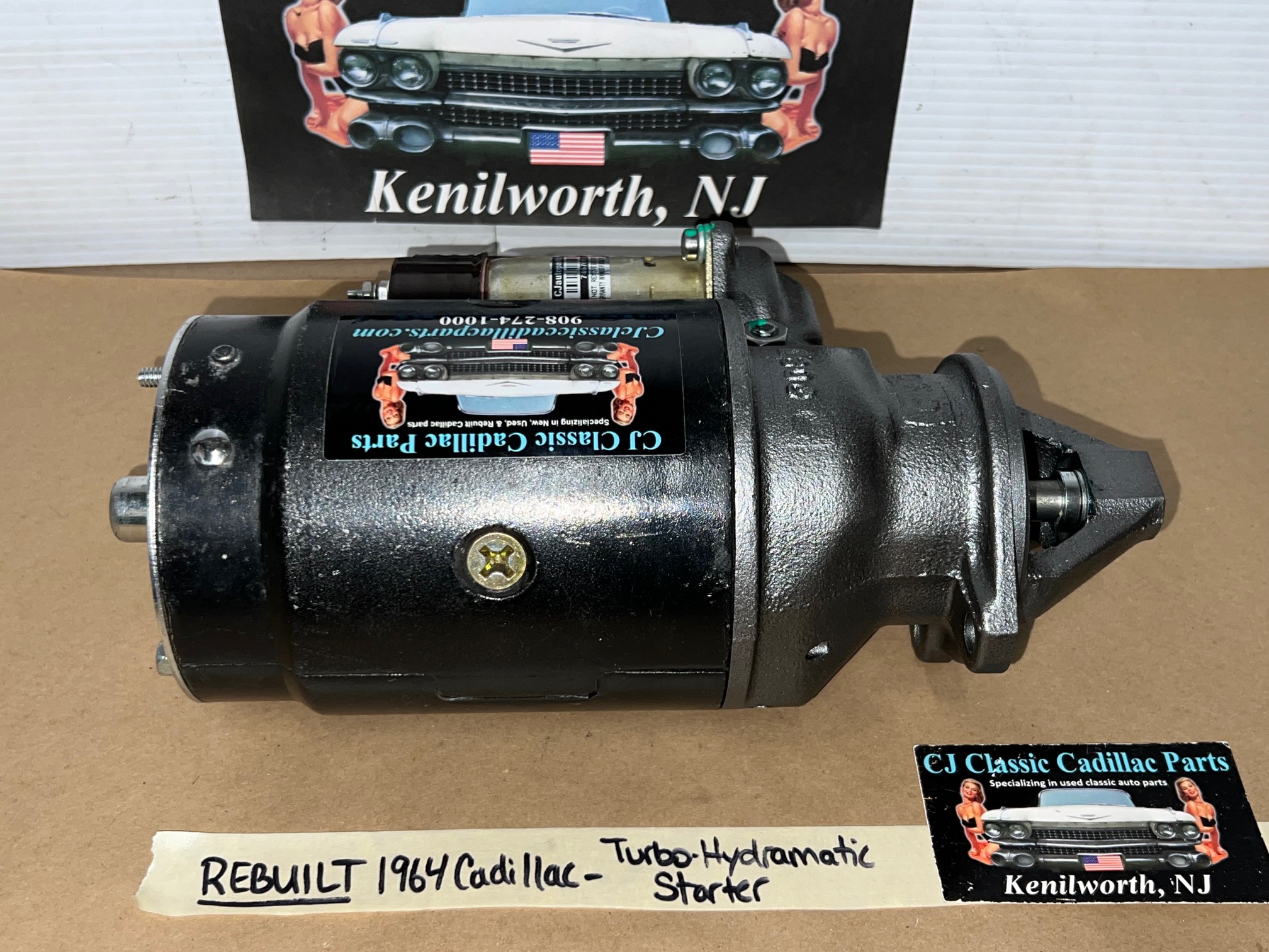 REBUILT 1964 CADILLAC DEVILLE ELDORADO FLEETWOOD TURBO-HYDRAMATIC TH400 DELCO REMY STARTER MOTOR WITH NEW SOLENOID #1107314 - Image 5