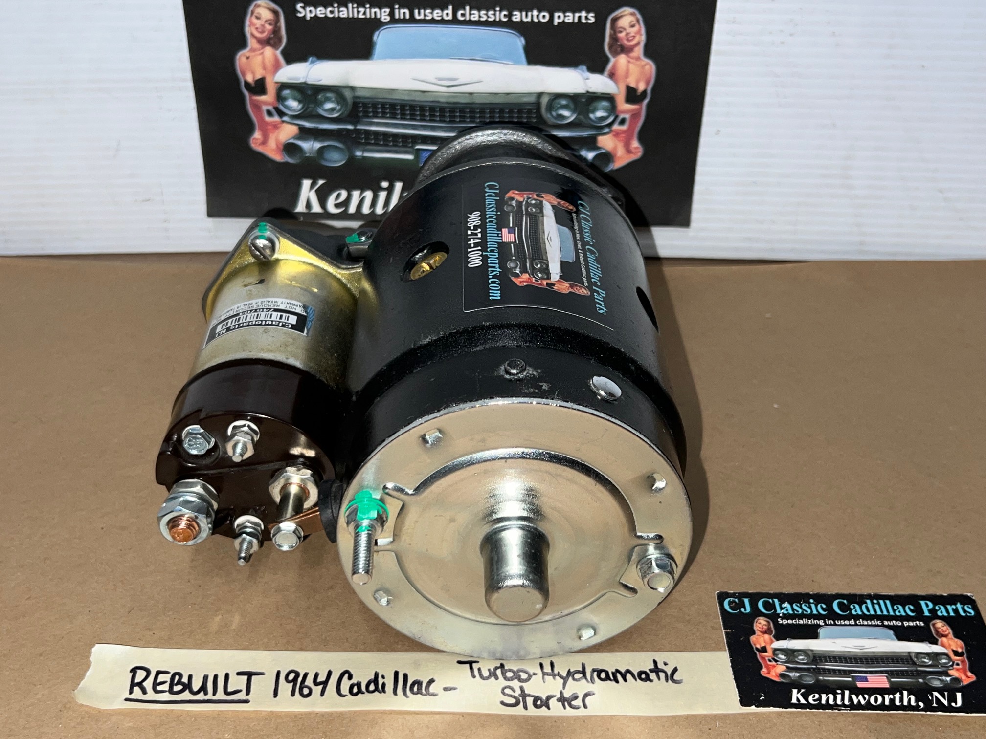 REBUILT 1964 CADILLAC DEVILLE ELDORADO FLEETWOOD TURBO-HYDRAMATIC TH400 DELCO REMY STARTER MOTOR WITH NEW SOLENOID #1107314 - Image 6