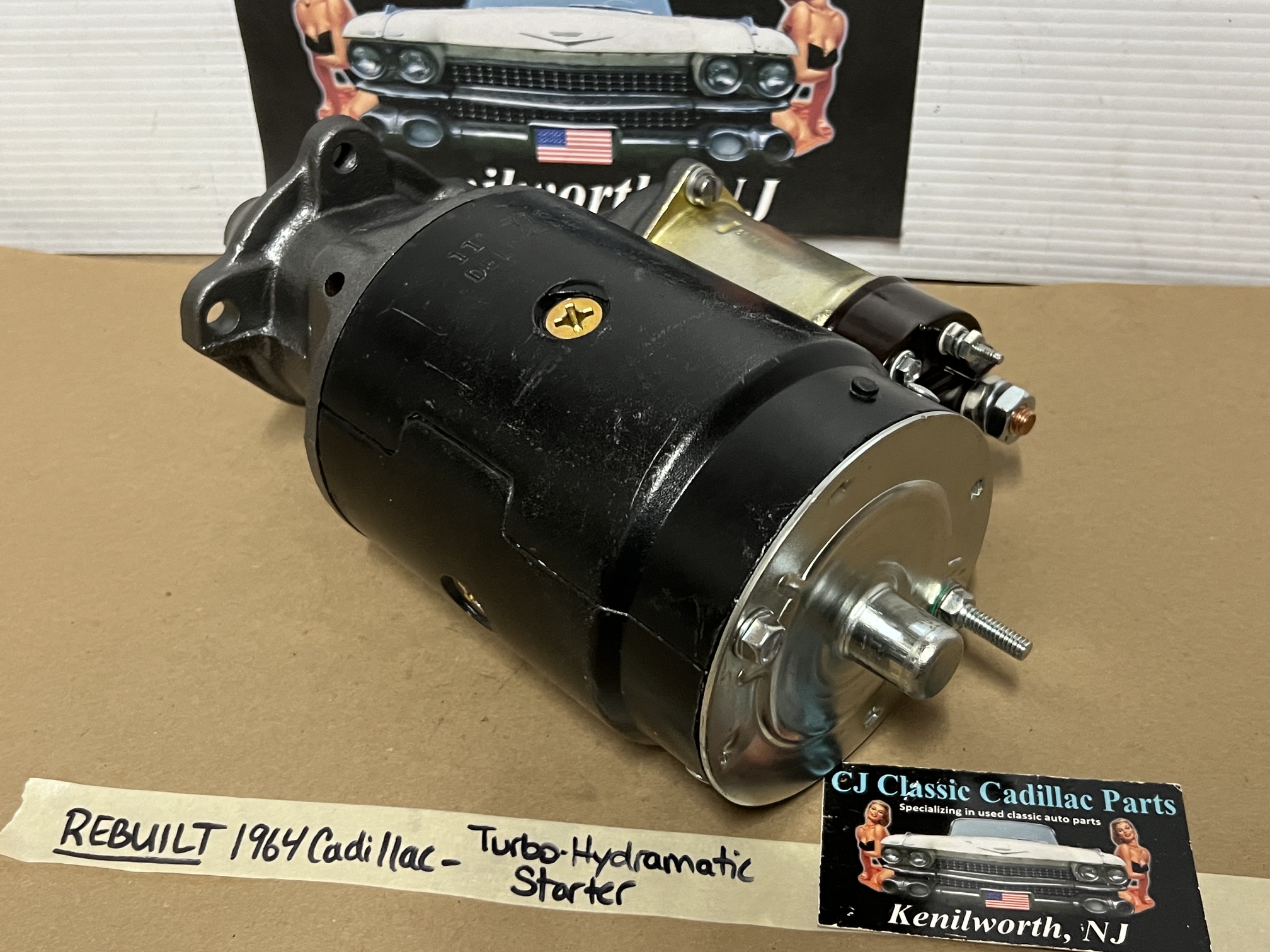 REBUILT 1964 CADILLAC DEVILLE ELDORADO FLEETWOOD TURBO-HYDRAMATIC TH400 DELCO REMY STARTER MOTOR WITH NEW SOLENOID #1107314 - Image 9