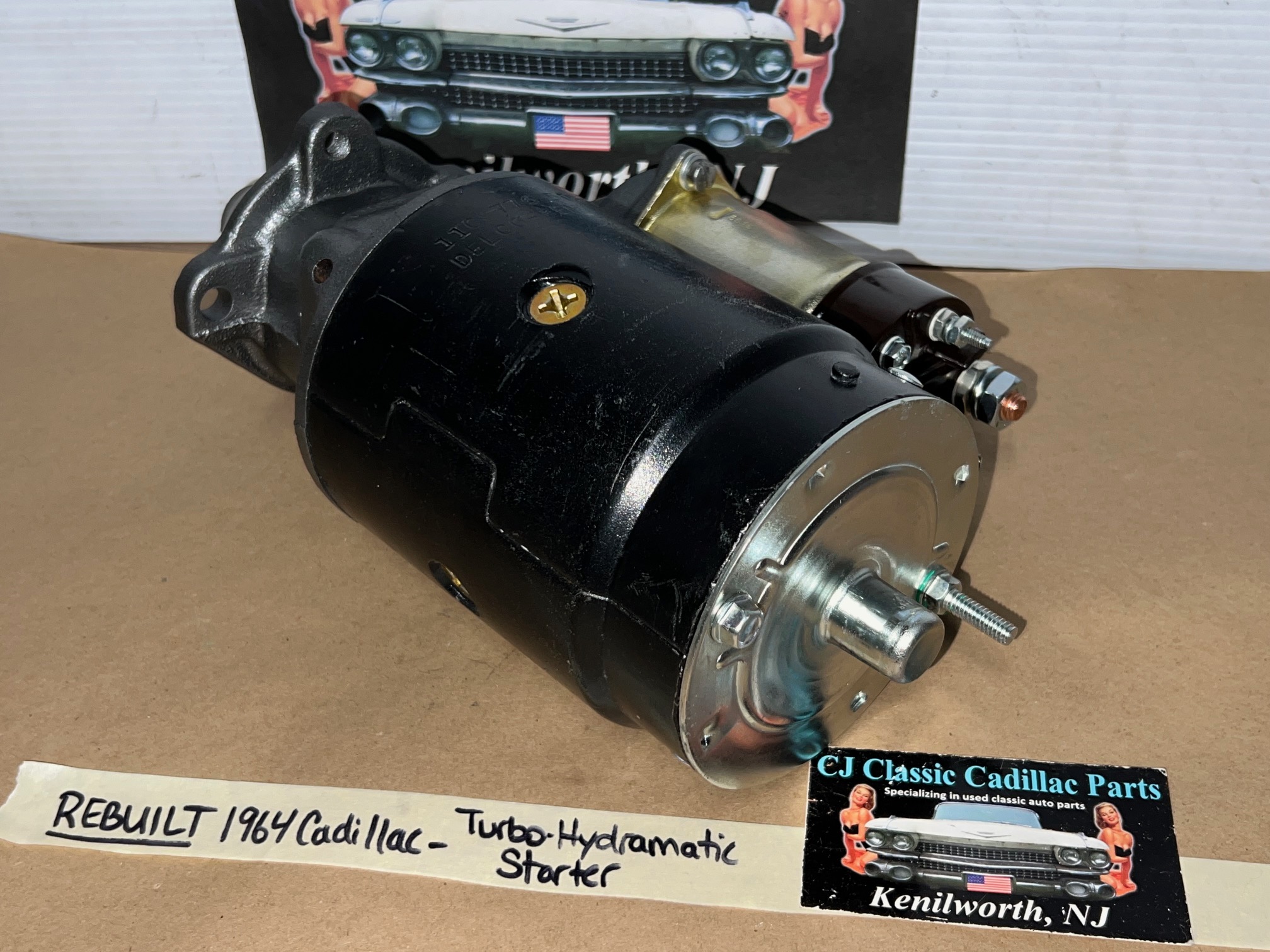 REBUILT 1964 CADILLAC DEVILLE ELDORADO FLEETWOOD TURBO-HYDRAMATIC TH400 DELCO REMY STARTER MOTOR WITH NEW SOLENOID #1107314 - Image 10