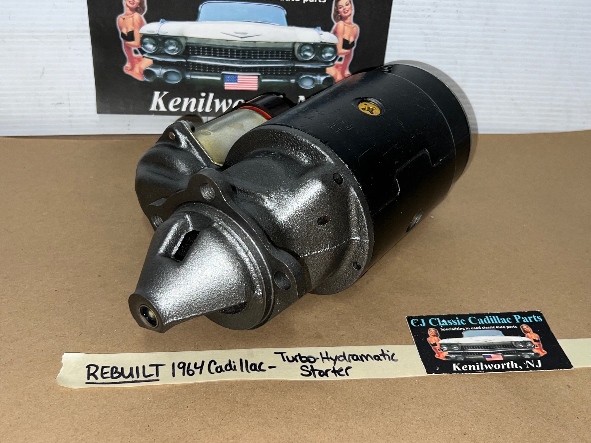 REBUILT 1964 CADILLAC DEVILLE ELDORADO FLEETWOOD TURBO-HYDRAMATIC TH400 DELCO REMY STARTER MOTOR WITH NEW SOLENOID #1107314 - Image 11