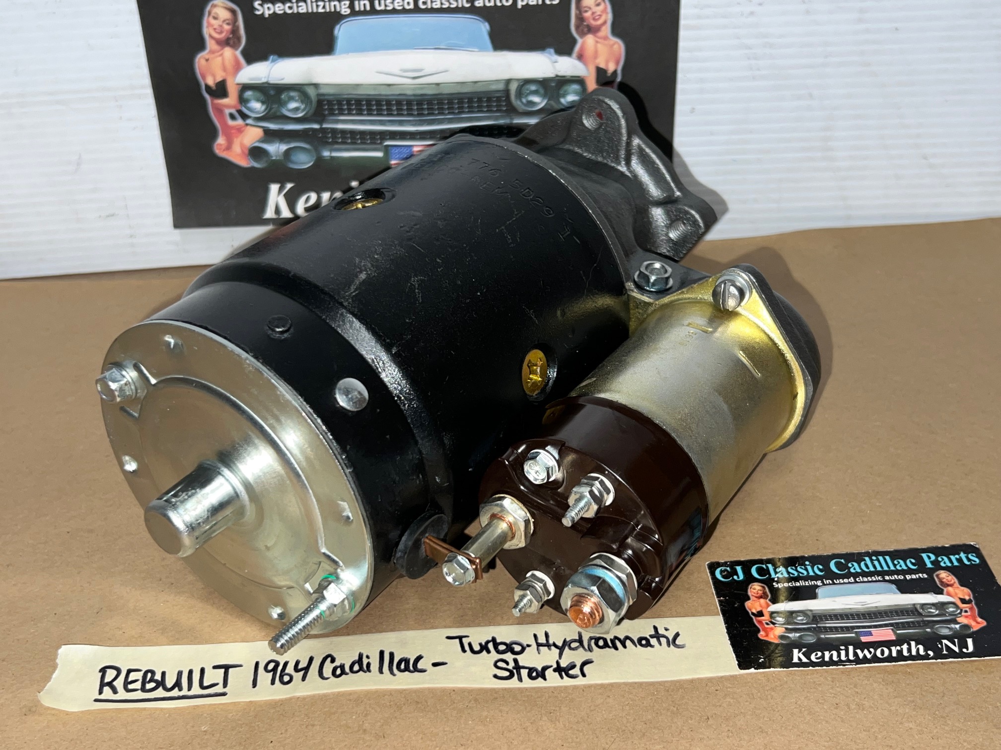 REBUILT 1964 CADILLAC DEVILLE ELDORADO FLEETWOOD TURBO-HYDRAMATIC TH400 DELCO REMY STARTER MOTOR WITH NEW SOLENOID #1107314 - Image 13