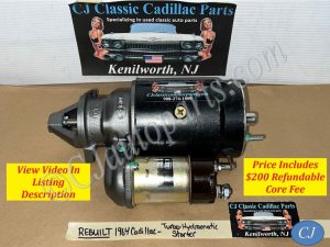 REBUILT 1964 CADILLAC DEVILLE ELDORADO FLEETWOOD TURBO-HYDRAMATIC TH400 DELCO REMY STARTER MOTOR WITH NEW SOLENOID #1107314
