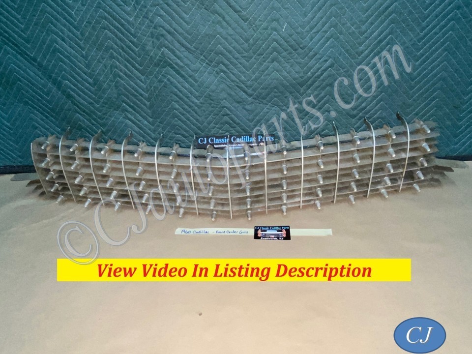 OEM 1960 Cadillac Deville Eldorado Fleetwood FRONT CENTER GRILL GRILLE WITH BULLETS #3631659