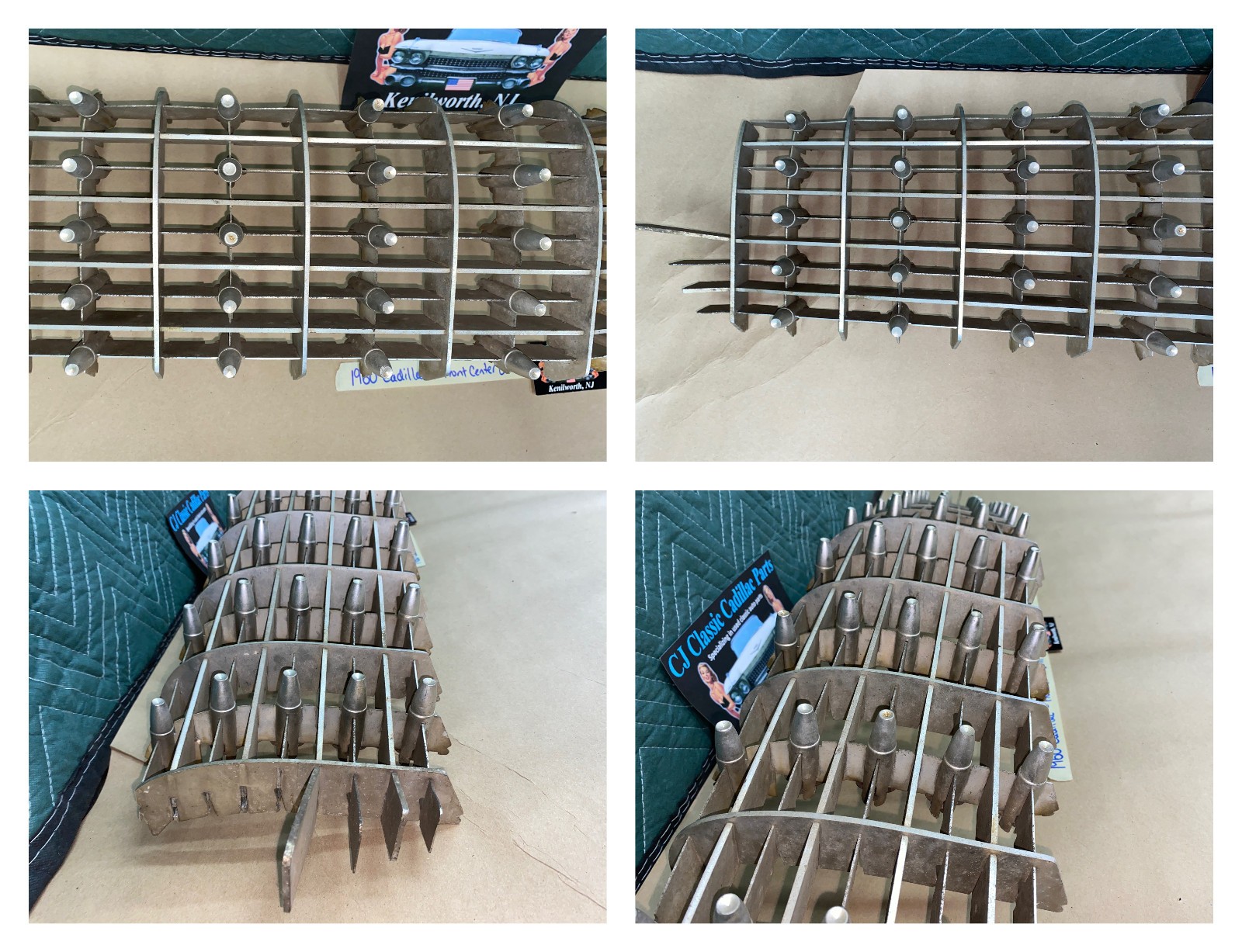 OEM 1960 Cadillac Deville Eldorado Fleetwood FRONT CENTER GRILL GRILLE WITH BULLETS #3631659 - Image 20