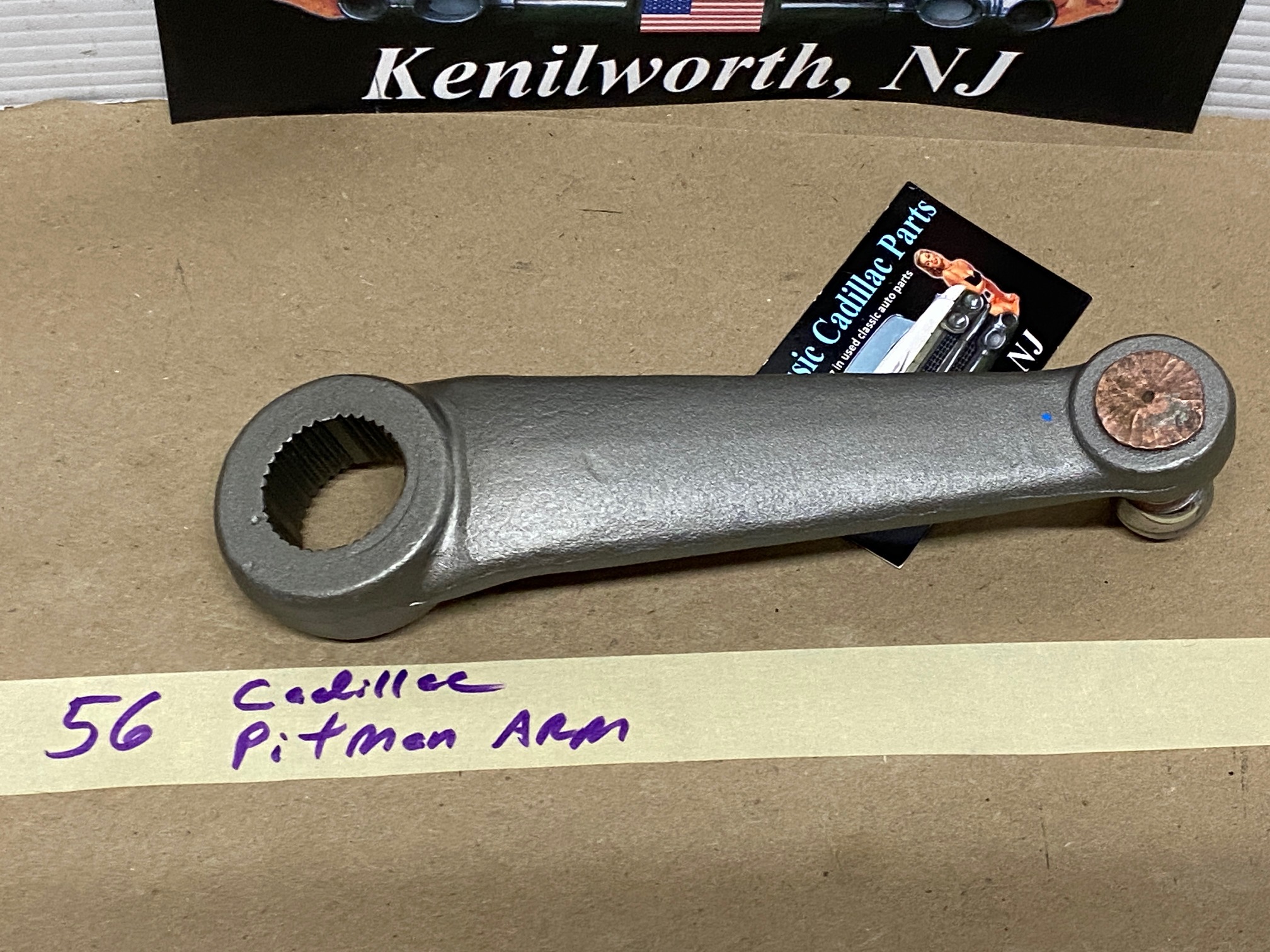 OEM 1956 CADILLAC DEVILLE ELDORADO FLEETWOOD FRONT SUSPENSION POWER STEERING GEAR BOX PITMAN ARM #5668637 - Image 10