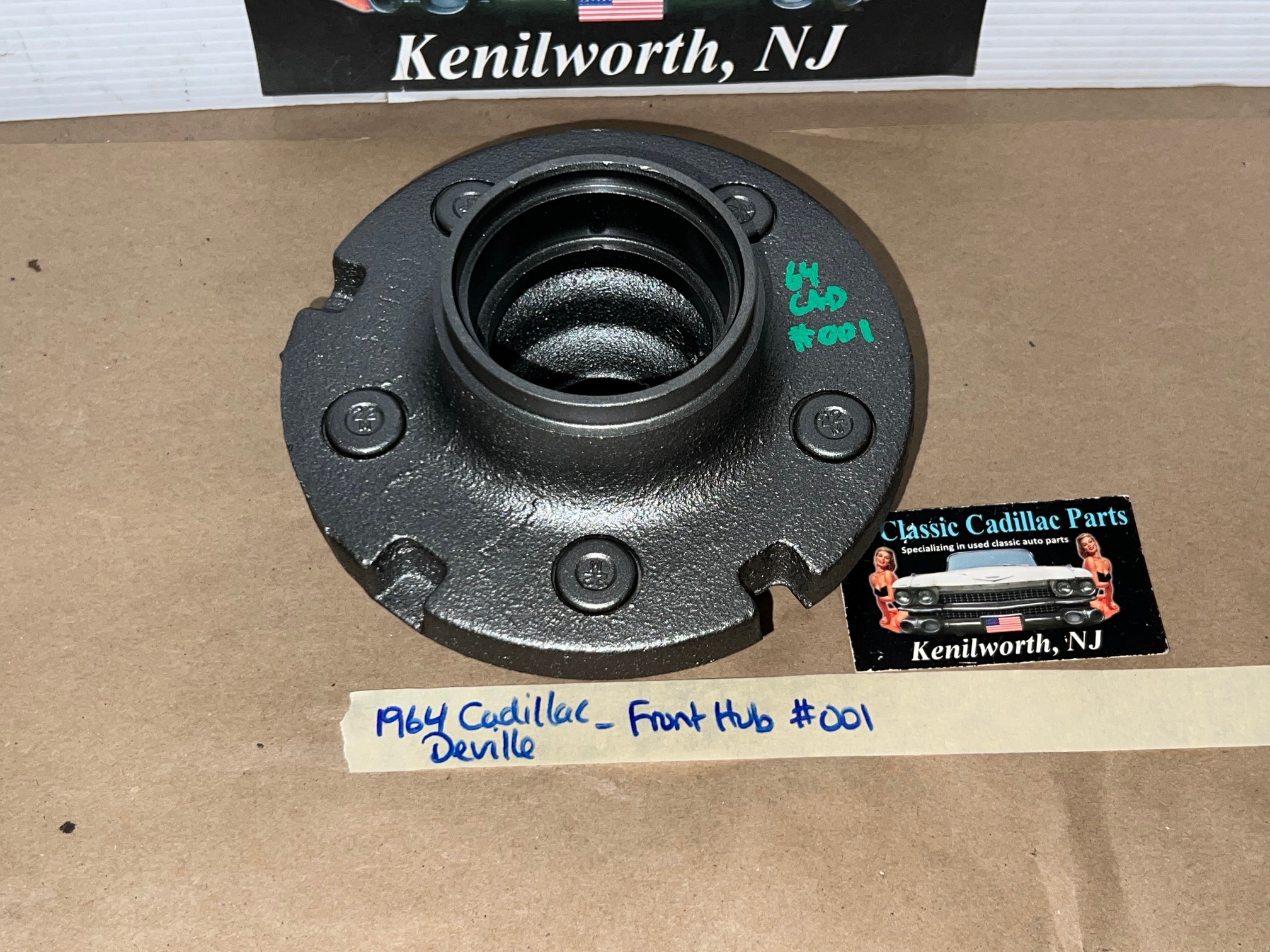 RESTORED 1961 1962 1963 1964 1965 1966 1967 1968 Cadillac Deville Calais Fleetwood 1961-1966 Eldorado RWD FRONT DRUM BRAKE HUB ASSEMBLY #1489392 - Image 8