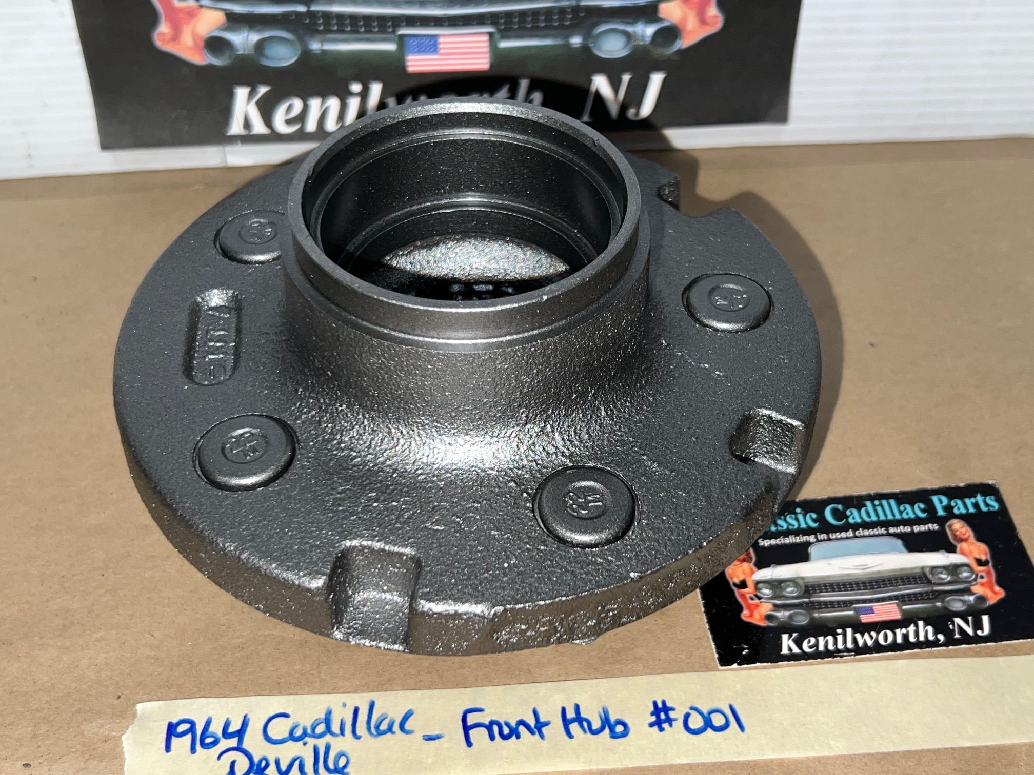 RESTORED 1961 1962 1963 1964 1965 1966 1967 1968 Cadillac Deville Calais Fleetwood 1961-1966 Eldorado RWD FRONT DRUM BRAKE HUB ASSEMBLY #1489392 - Image 10