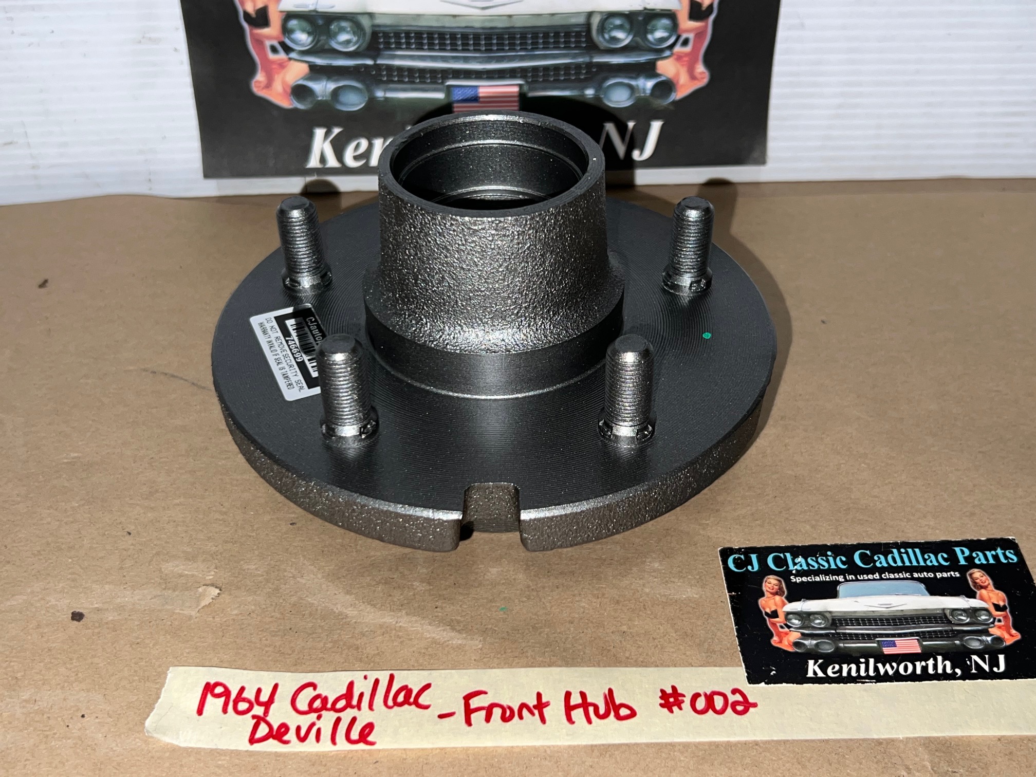 RESTORED 1961 1962 1963 1964 1965 1966 1967 1968 Cadillac Deville Calais Fleetwood 1961-1966 Eldorado RWD FRONT DRUM BRAKE HUB ASSEMBLY #1489392 - Image 5
