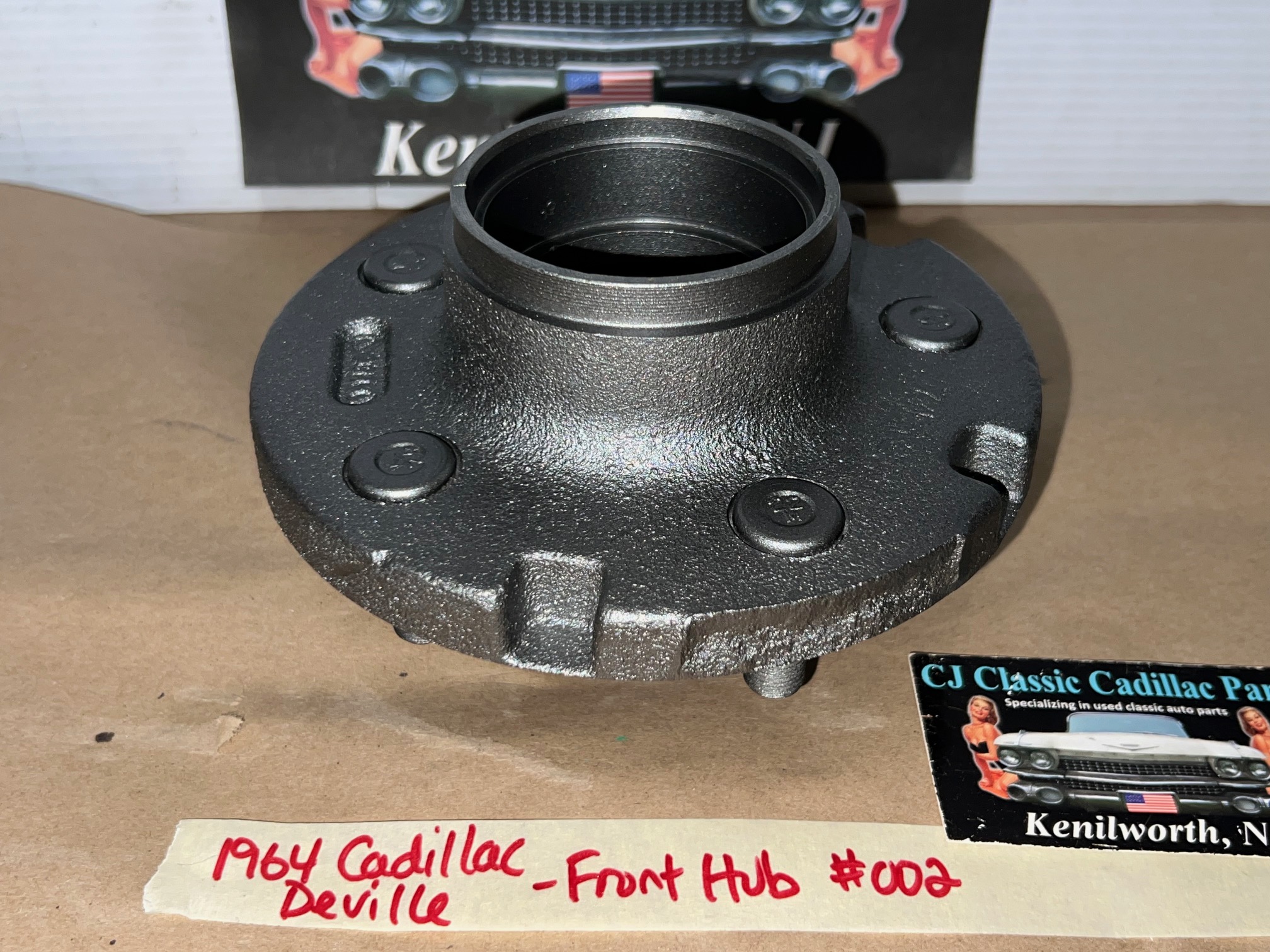 RESTORED 1961 1962 1963 1964 1965 1966 1967 1968 Cadillac Deville Calais Fleetwood 1961-1966 Eldorado RWD FRONT DRUM BRAKE HUB ASSEMBLY #1489392 - Image 10