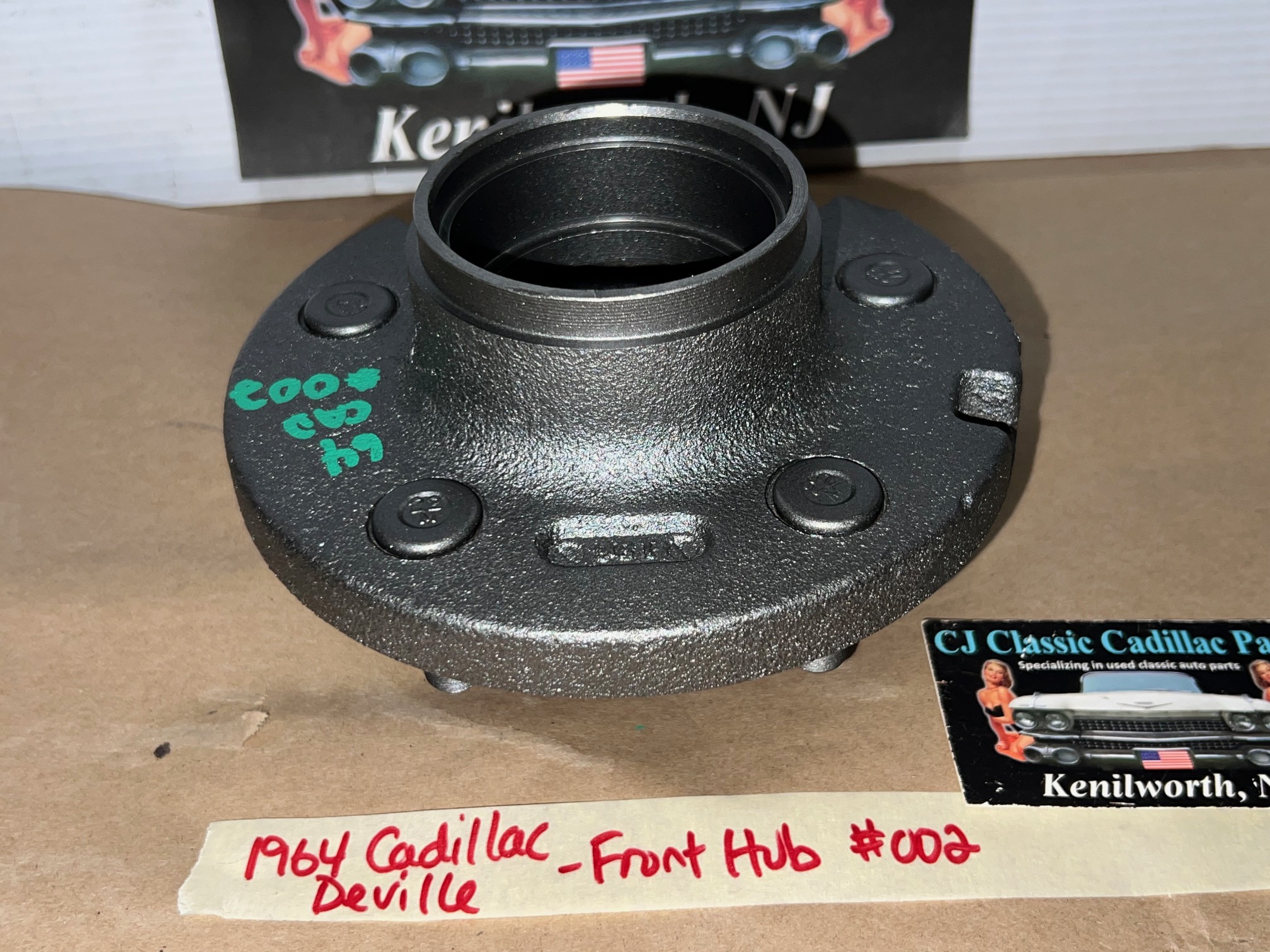 RESTORED 1961 1962 1963 1964 1965 1966 1967 1968 Cadillac Deville Calais Fleetwood 1961-1966 Eldorado RWD FRONT DRUM BRAKE HUB ASSEMBLY #1489392 - Image 11