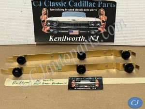 RESTORED OEM 1975 1976 Cadillac Deville Fleetwood Calais 1975 1976 1977 1978 Eldorado HOOD HINGE RETAINER MOUNTING BRACKETS - PAIR #3516238