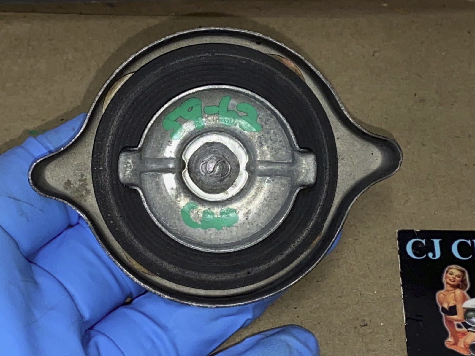 Factory Original 1959 1960 1961 1962 Cadillac Deville Eldorado Fleetwood POWER STEERING PUMP CAP LID #5688537 - Image 14