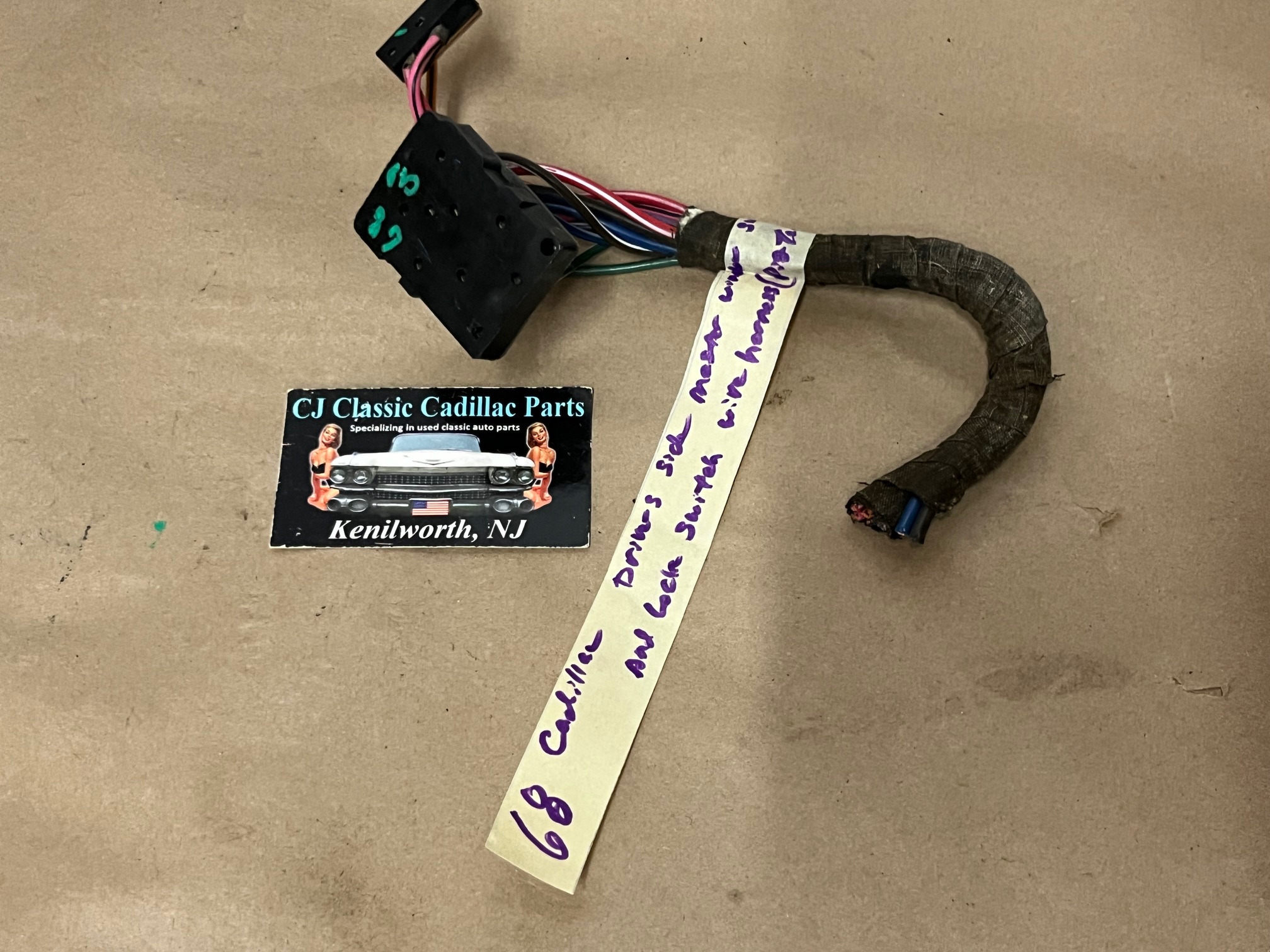 OEM 1963 1964 1965 1966 1967 1968 Cadillac Deville Eldorado Calais LEFT MASTER WINDOW SWITCH & LOCKOUT WIRE HARNESS PIGTAIL - Image 14