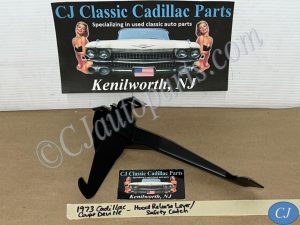 RESTORED 1973 1974 1975 1976 Cadillac Deville Calais Fleetwood 1973 1974 1975 1976 1977 1978 Eldorado HOOD SAFETY CATCH LATCH RELEASE LEVER #1609155/#1601695