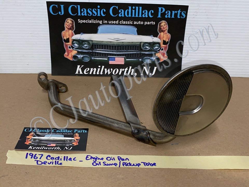 OEM 1965 1966 1967 Cadillac Deville Fleetwood Calais 1965 1966 Eldorado 429 ENGINE PAN OIL PUMP SUMP PICKUP TUBE SCREEN #1482836