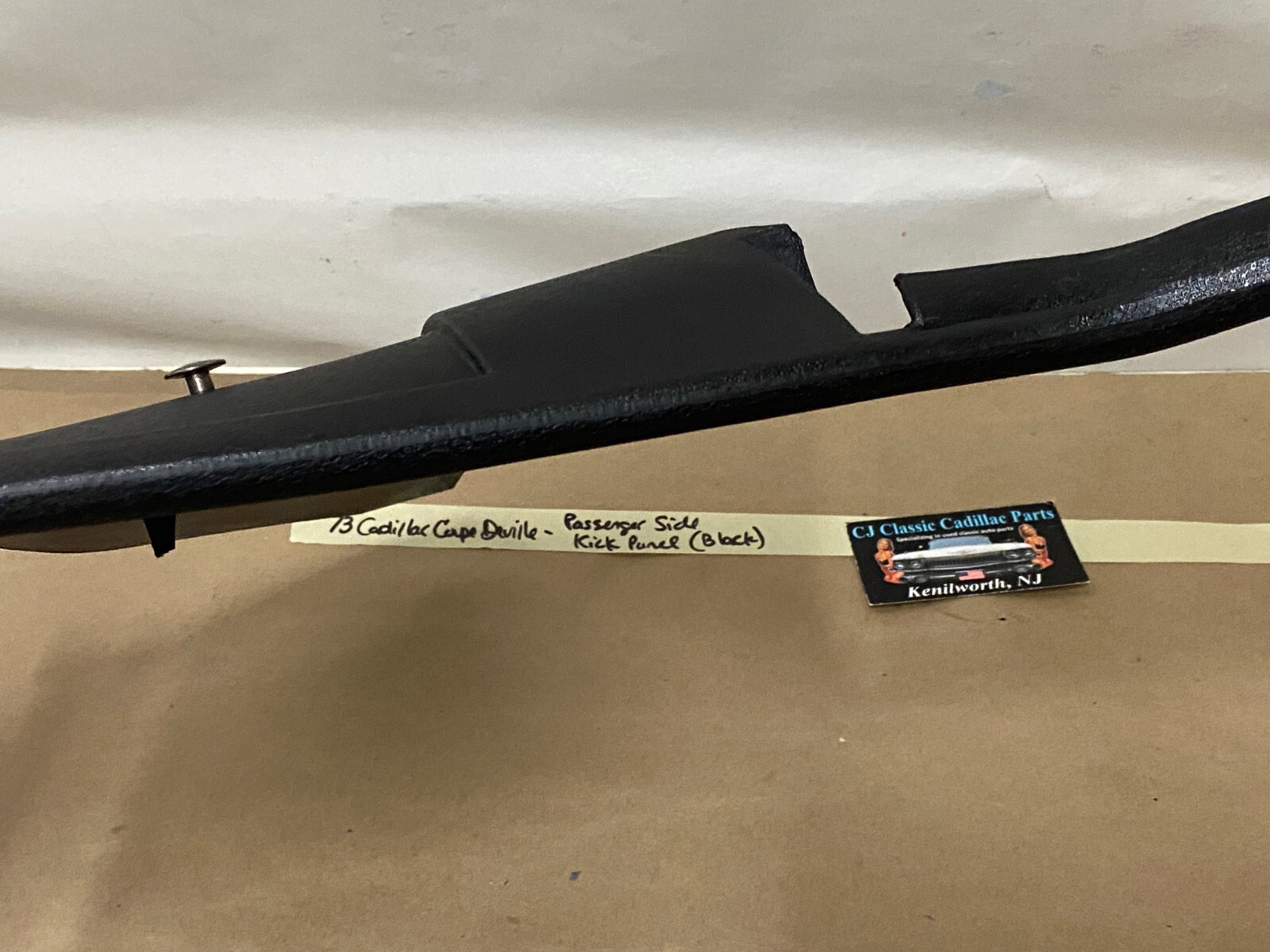OEM 1971 1972 1973 1974 1975 1976 Cadillac Deville Eldorado Fleetwood Calais RIGHT PASSENGER SIDE LOWER KICK PANEL TRIM - BLACK #9826586 - Image 16