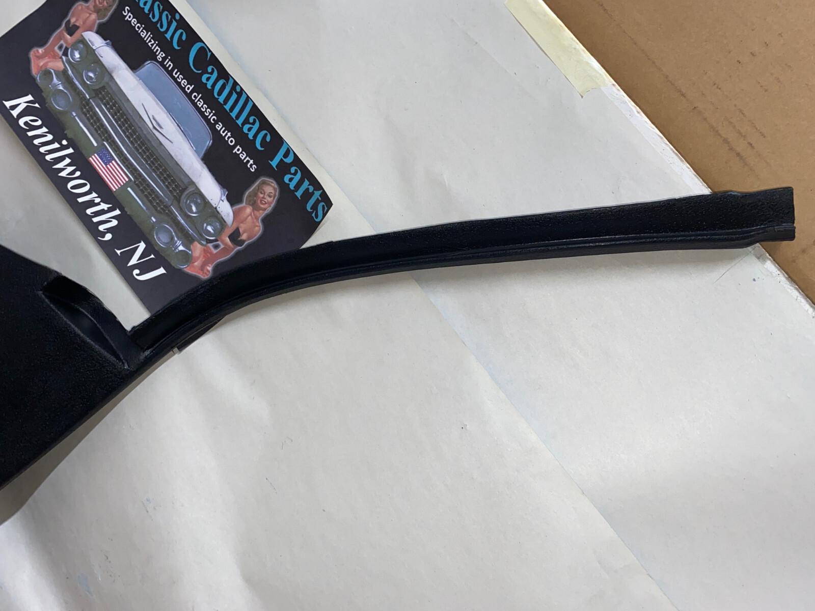OEM 1971 1972 1973 1974 1975 1976 Cadillac Deville Eldorado Fleetwood Calais RIGHT PASSENGER SIDE LOWER KICK PANEL TRIM - BLACK #9826586 - Image 4