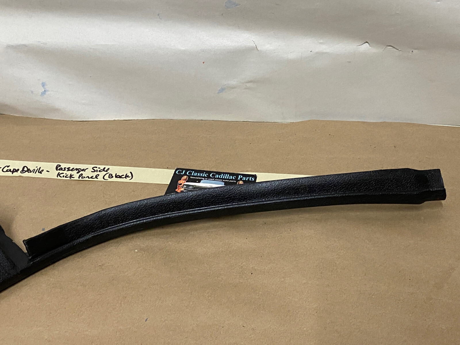 OEM 1971 1972 1973 1974 1975 1976 Cadillac Deville Eldorado Fleetwood Calais RIGHT PASSENGER SIDE LOWER KICK PANEL TRIM - BLACK #9826586 - Image 9