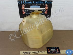 OEM 1973 1974 1975 1976 Cadillac Deville Fleetwood Calais 1973 1974 1975 1976 1977 1978 Eldorado RADIATOR COOLANT OVERFLOW RESERVOIR BOTTLE TANK W/ LID #1606624/#1601028