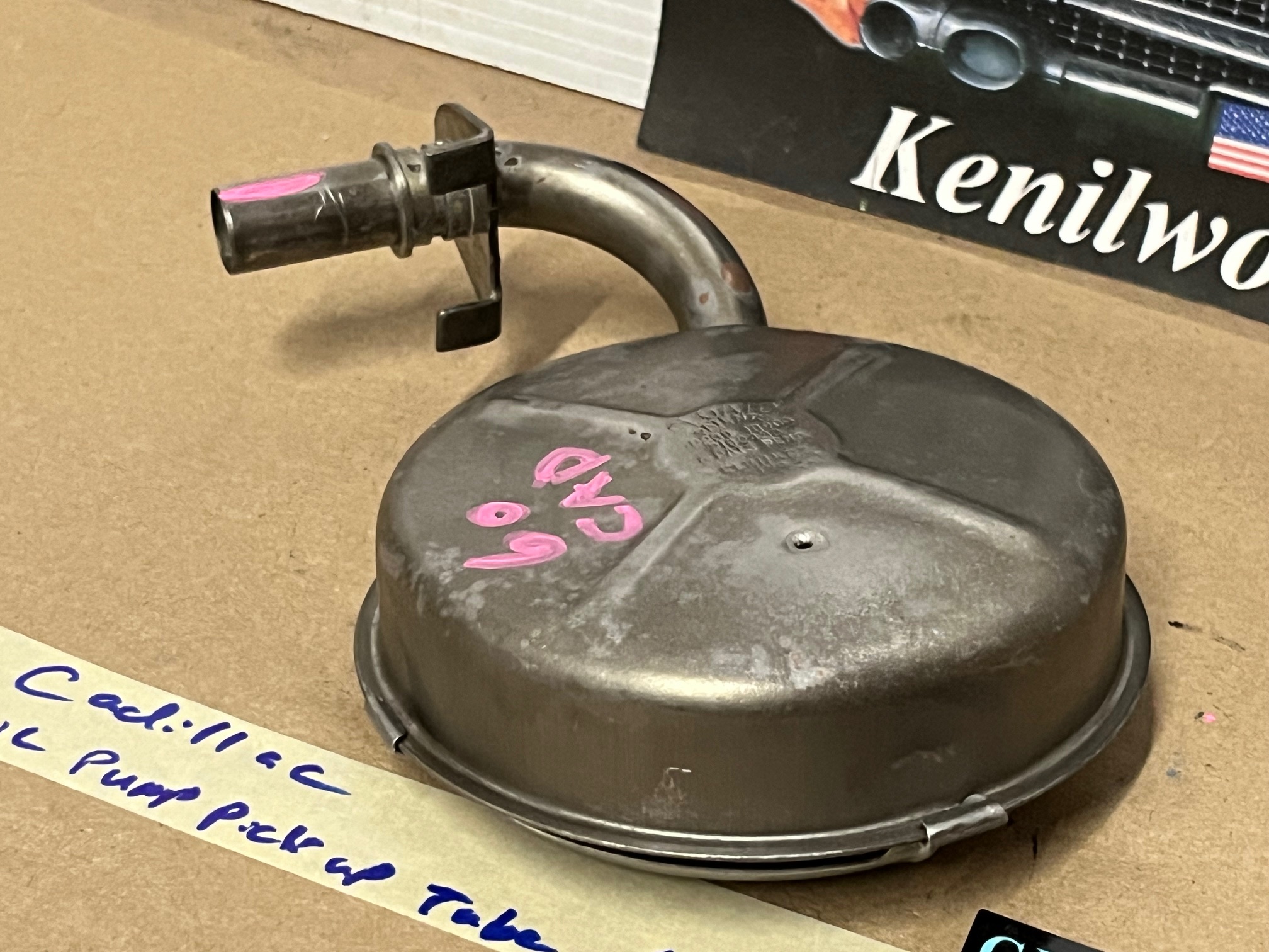 OEM 1954 1955 1956 1957 1958 1959 1960 Cadillac DEVILLE ELDORADO FLEETWOOD 390 ENGINE OIL PUMP SUMP PICKUP TUBE SCREEN #1459843 - Image 5