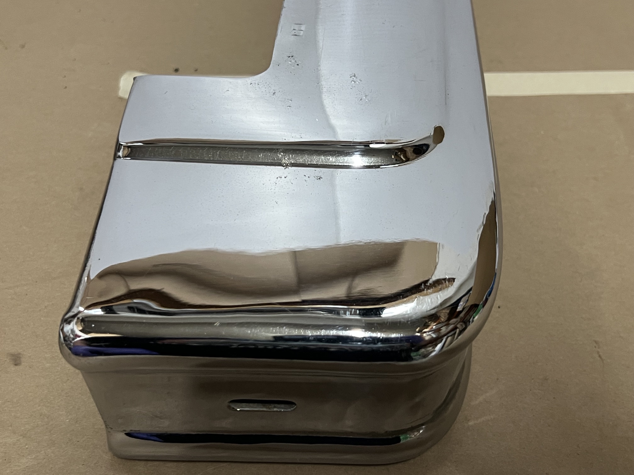 OEM 1974 1975 1976 Cadillac Deville Calais Fleetwood LEFT DRIVER SIDE FRONT BUMPER UPPER END CORNER BAR #3516089 - Image 15