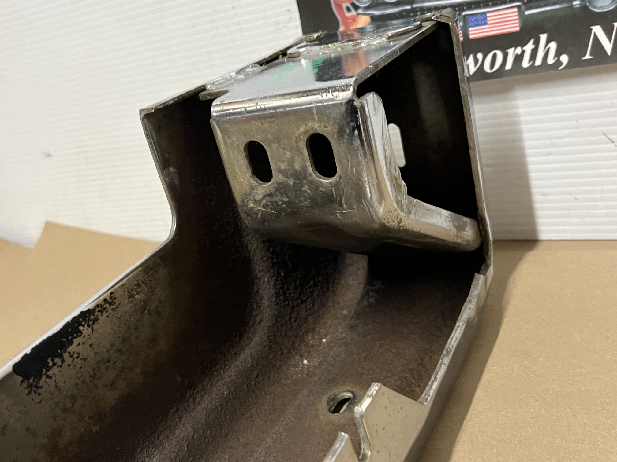 OEM 1974 1975 1976 Cadillac Deville Calais Fleetwood LEFT DRIVER SIDE FRONT BUMPER UPPER END CORNER BAR #3516089 - Image 22