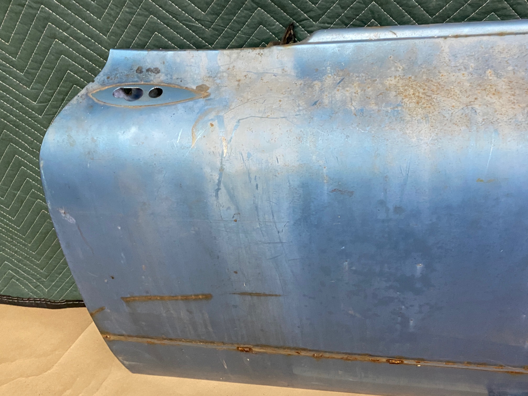 OEM 1959 1960 Cadillac Coupe Deville Eldorado LEFT DRIVER SIDE FRONT DOOR SHELL **SOLID** #4801105 - Image 3