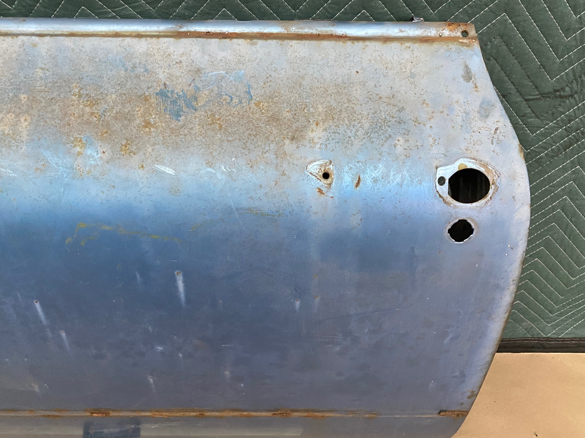 OEM 1959 1960 Cadillac Coupe Deville Eldorado LEFT DRIVER SIDE FRONT DOOR SHELL **SOLID** #4801105 - Image 5