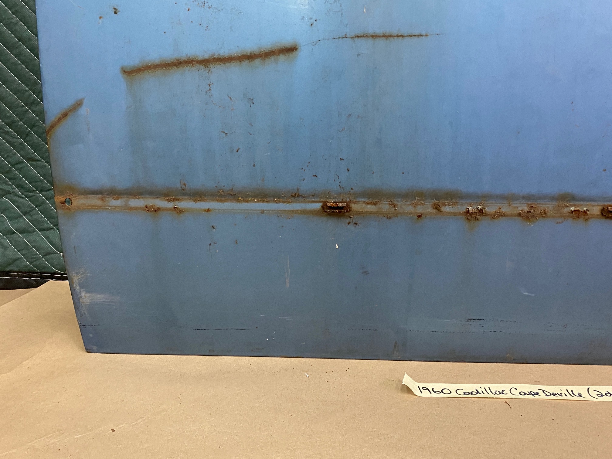 OEM 1959 1960 Cadillac Coupe Deville Eldorado LEFT DRIVER SIDE FRONT DOOR SHELL **SOLID** #4801105 - Image 8