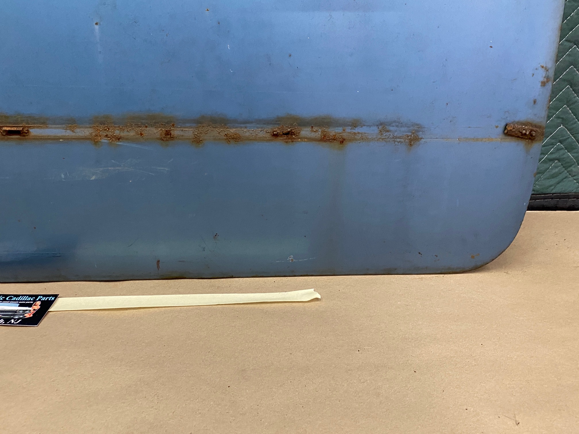 OEM 1959 1960 Cadillac Coupe Deville Eldorado LEFT DRIVER SIDE FRONT DOOR SHELL **SOLID** #4801105 - Image 10