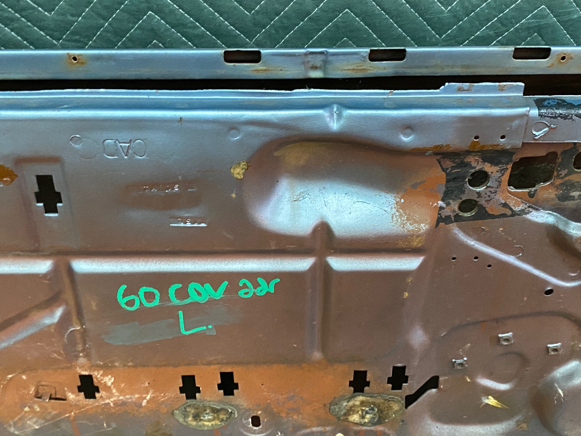 OEM 1959 1960 Cadillac Coupe Deville Eldorado LEFT DRIVER SIDE FRONT DOOR SHELL **SOLID** #4801105 - Image 13