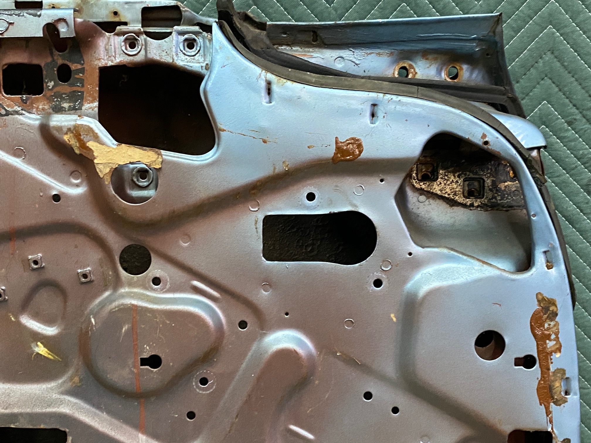 OEM 1959 1960 Cadillac Coupe Deville Eldorado LEFT DRIVER SIDE FRONT DOOR SHELL **SOLID** #4801105 - Image 15