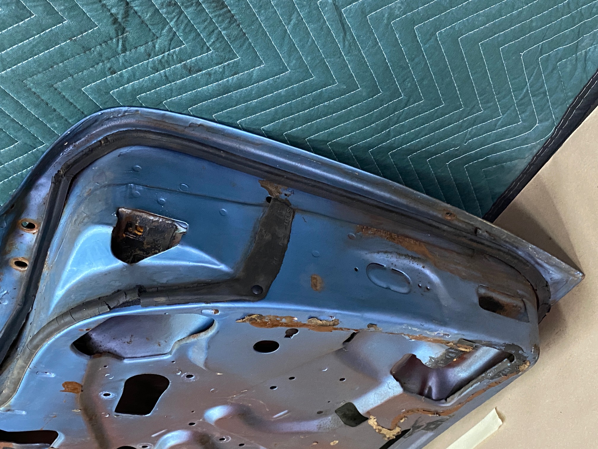 OEM 1959 1960 Cadillac Coupe Deville Eldorado LEFT DRIVER SIDE FRONT DOOR SHELL **SOLID** #4801105 - Image 21