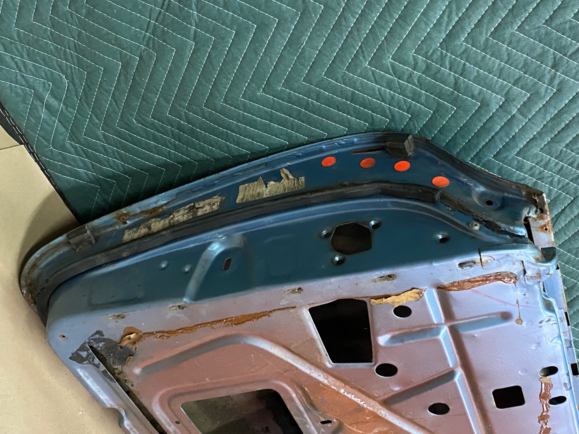 OEM 1959 1960 Cadillac Coupe Deville Eldorado LEFT DRIVER SIDE FRONT DOOR SHELL **SOLID** #4801105 - Image 22