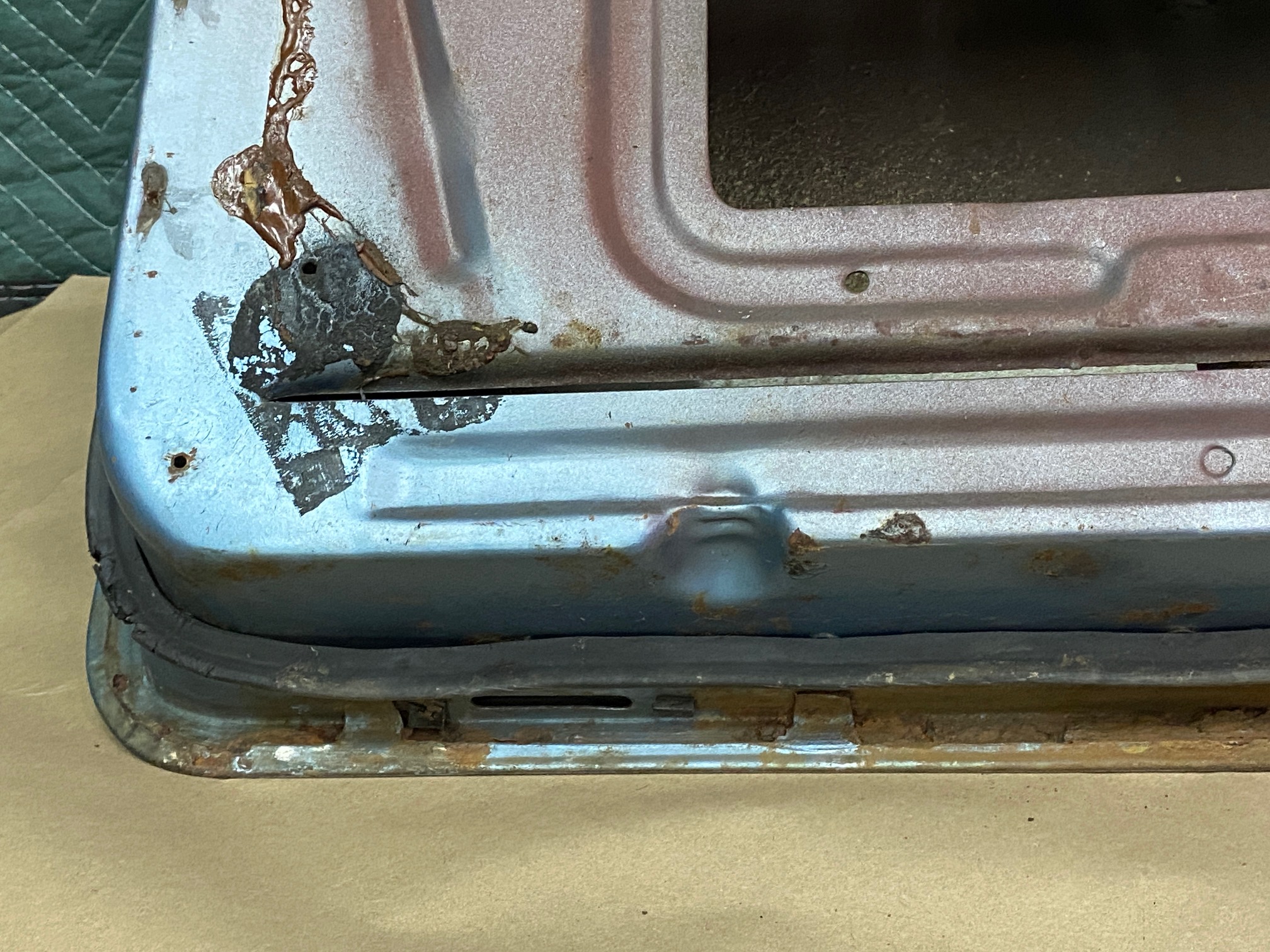 OEM 1959 1960 Cadillac Coupe Deville Eldorado LEFT DRIVER SIDE FRONT DOOR SHELL **SOLID** #4801105 - Image 23