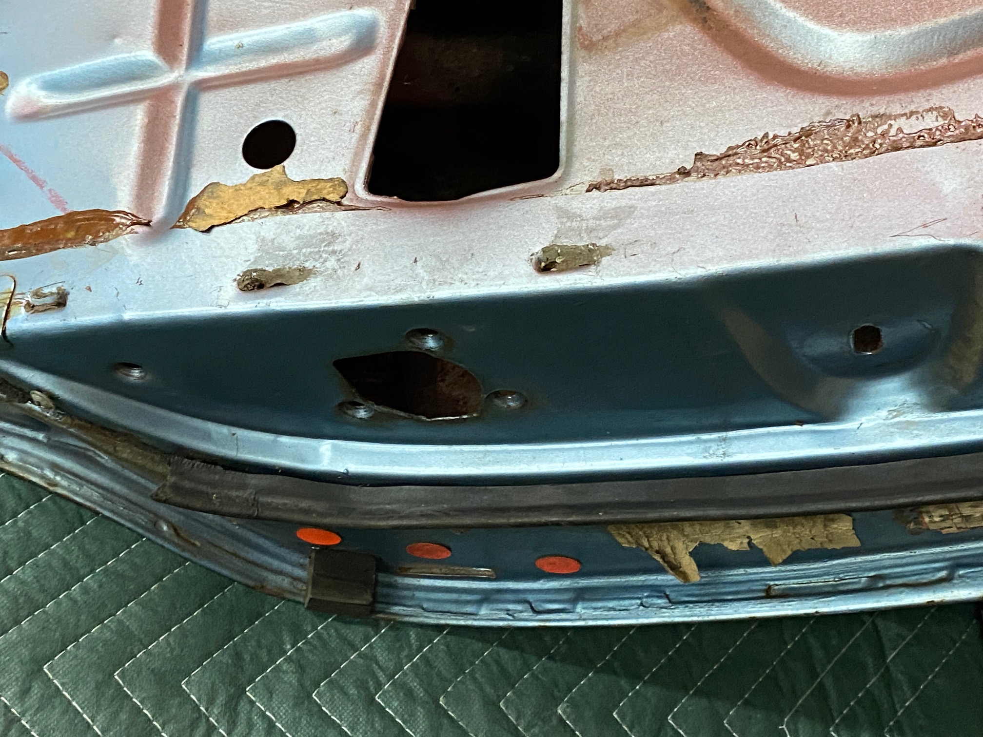 OEM 1959 1960 Cadillac Coupe Deville Eldorado LEFT DRIVER SIDE FRONT DOOR SHELL **SOLID** #4801105 - Image 28