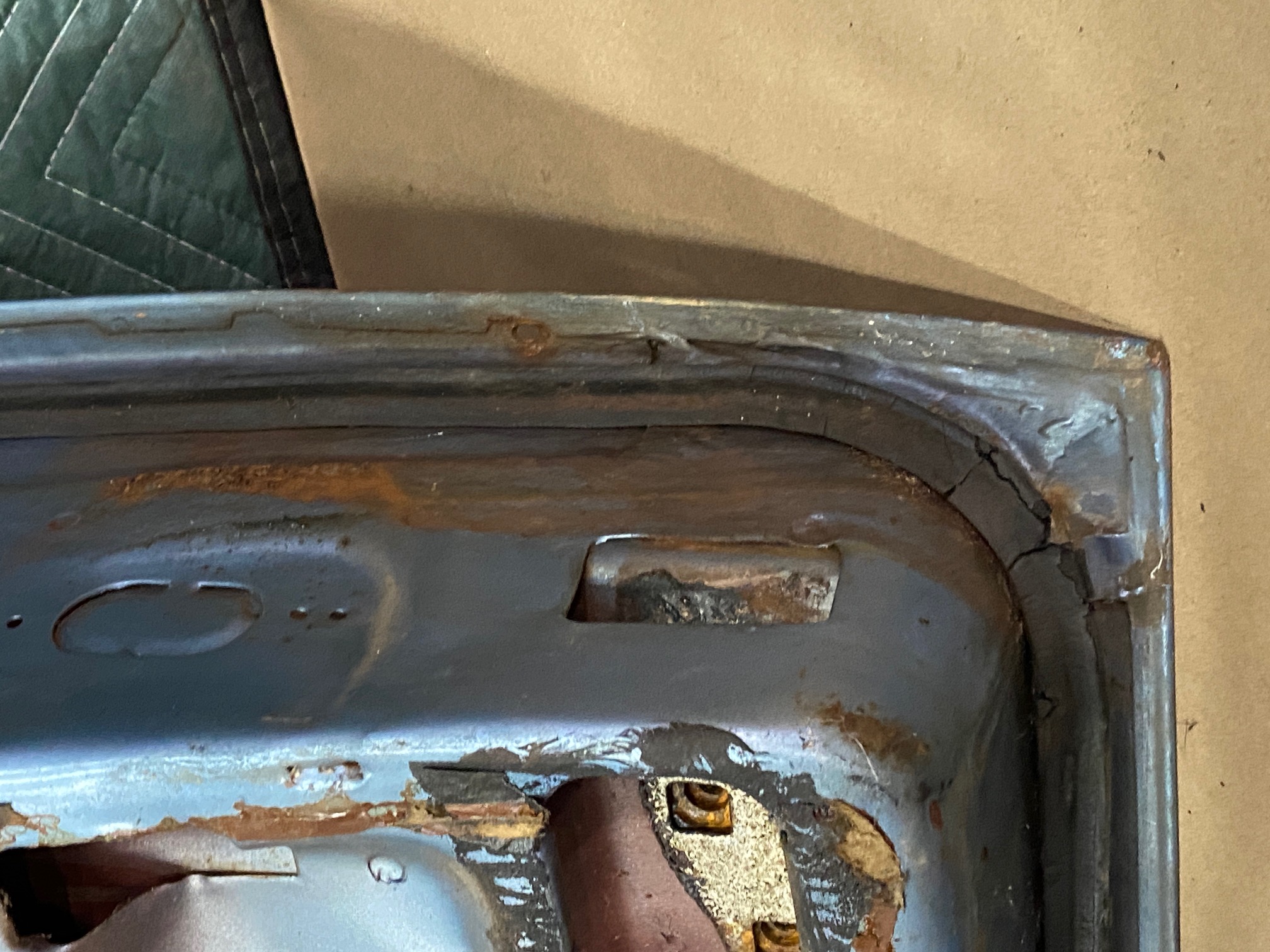 OEM 1959 1960 Cadillac Coupe Deville Eldorado LEFT DRIVER SIDE FRONT DOOR SHELL **SOLID** #4801105 - Image 29