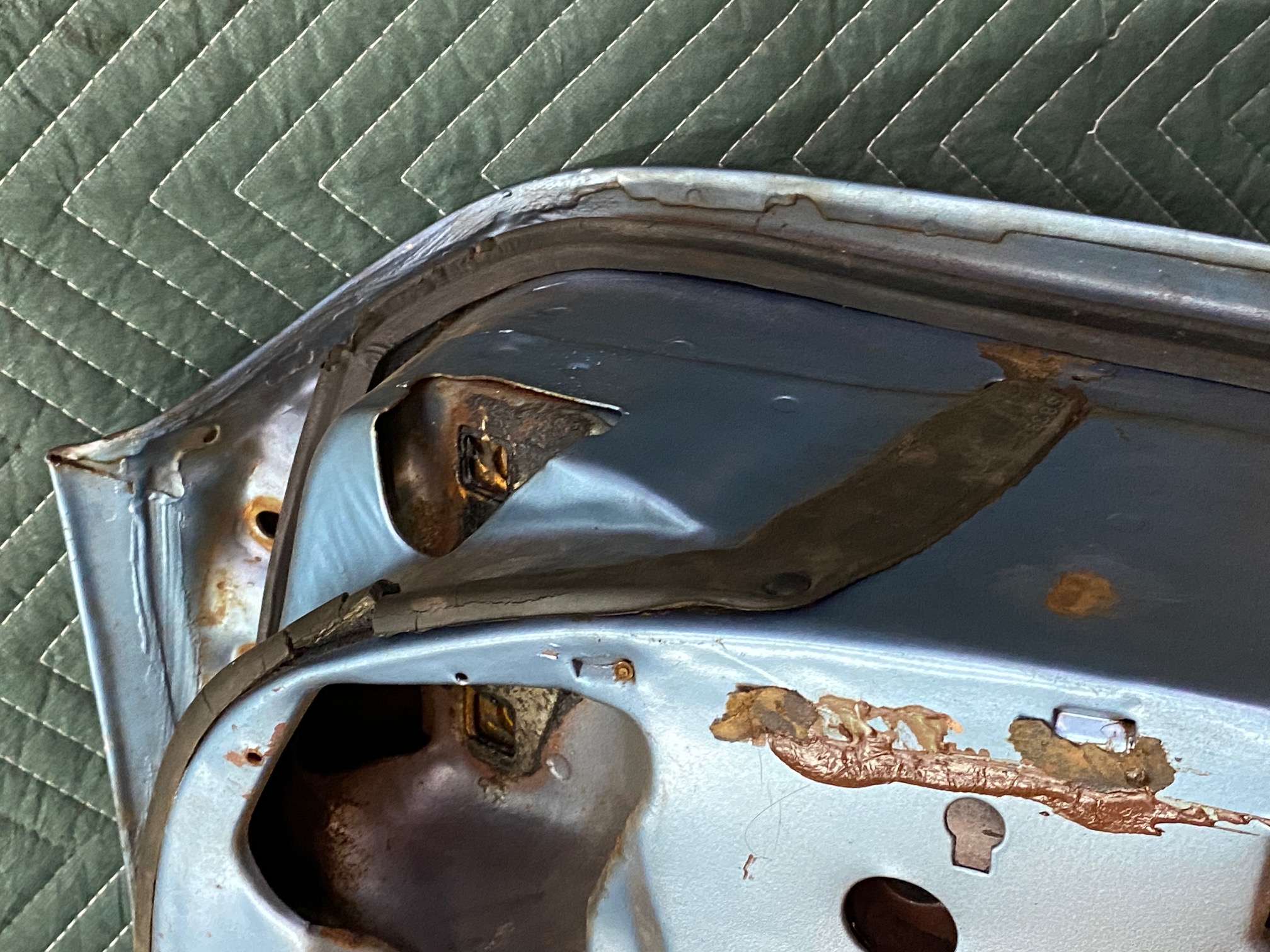 OEM 1959 1960 Cadillac Coupe Deville Eldorado LEFT DRIVER SIDE FRONT DOOR SHELL **SOLID** #4801105 - Image 30