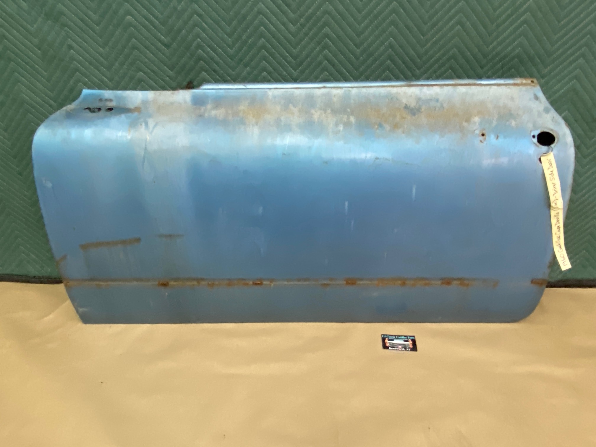 OEM 1959 1960 Cadillac Coupe Deville Eldorado LEFT DRIVER SIDE FRONT DOOR SHELL **SOLID** #4801105 - Image 40
