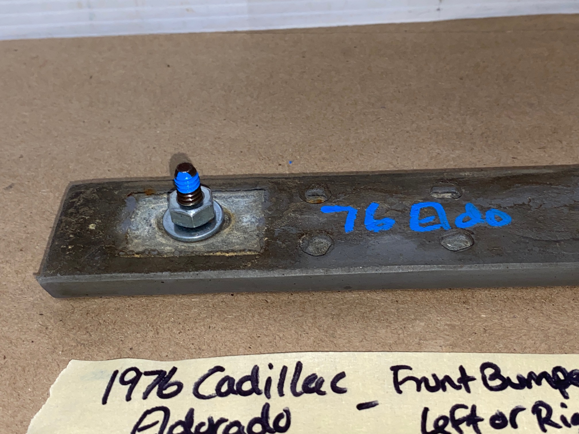 OEM 1975 1976 1977 1978 CADILLAC ELDORADO FRONT BUMPER CENTER BAR IMPACT STRIP CUSHION W/STUDS #1605272 LEFT OR RIGHT SIDE - Image 16