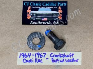 NEW 1964 1965 1966 1967 CADILLAC DEVILLE ELDORADO FLEETWOOD CALAIS 429 ENGINE CRANK CRANKSHAFT BOLT & WASHER