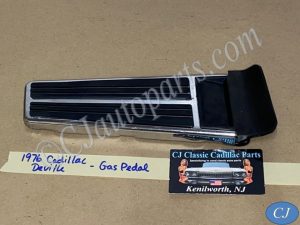 OEM 1971 1972 1973 1974 1975 1976 Cadillac Deville Calais Fleetwood ACCELERATOR GAS PEDAL PAD with CHROME TRIM #1497319/#3633586
