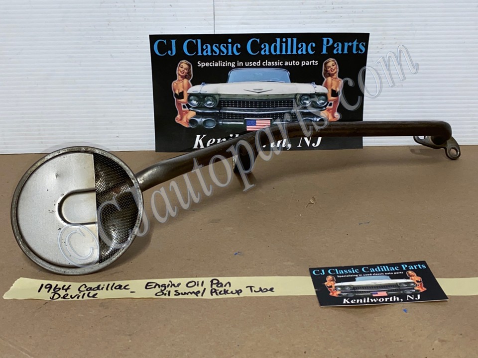 OEM 1964 Cadillac Deville Eldorado Fleetwood 429 ENGINE PAN OIL PUMP SUMP PICKUP TUBE SCREEN #1482119