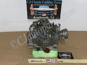 REBUILT 1959 1960 1961 1962 CADILLAC DEVILLE ELDORADO FLEETWOOD ROCHESTER 4GC 4 JET 4 BBL CARBURETOR W/ BASE PLATE GASKET #7016101