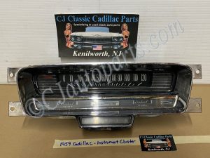OEM 1959 Cadillac Deville Eldorado Fleetwood DASH INSTRUMENT CLUSTER SPEEDOMETER TRIPOMETER FUEL TEMP GAUGES #15876135/#1587766