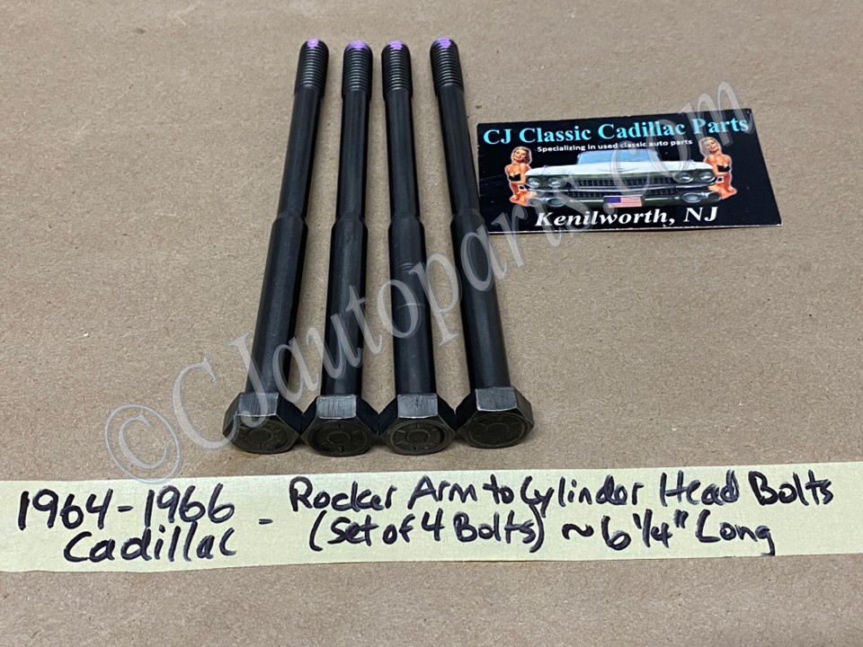 1964 1965 1966 Cadillac Deville Eldorado Fleetwood Calais 429 Engine ROCKER ARM CYLINDER HEAD BOLTS (~6-1/4" LONG) SET OF 4 #1480974