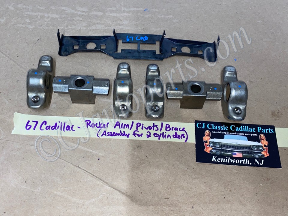 OEM 1967 Cadillac Deville Fleetwood Eldorado Calais ROCKER ARMS PIVOTS SHAFT BRACE BRACKET (ASSEMBLY FOR 2 CYLINDERS)