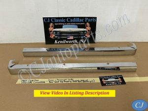 OEM 1961 1962 1963 1964 CADILLAC CONVERTIBLE LEFT & RIGHT REAR SEAT TOP UPPER VALANCE MOLDING SPEAKER GRILL SURROUND TRIM #4810021/#4810022